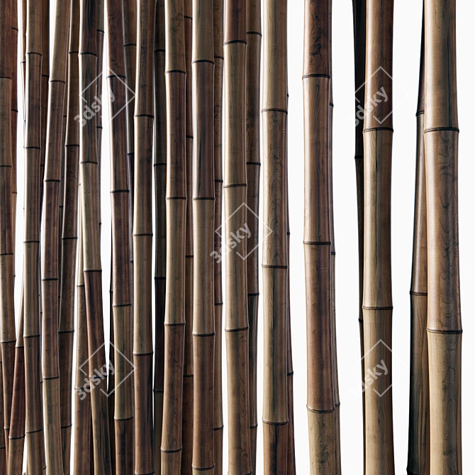 Versatile Bamboo Decor - No. 18a 3D model image 4