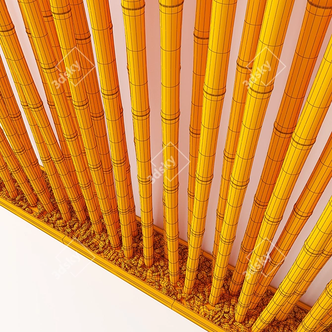 Versatile Bamboo Decor - No. 18a 3D model image 5