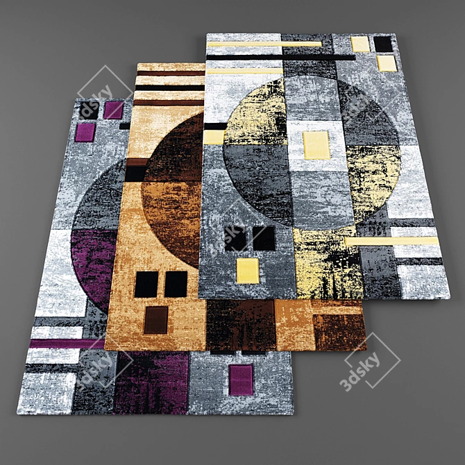 High-Resolution Rug Set 3D model image 1