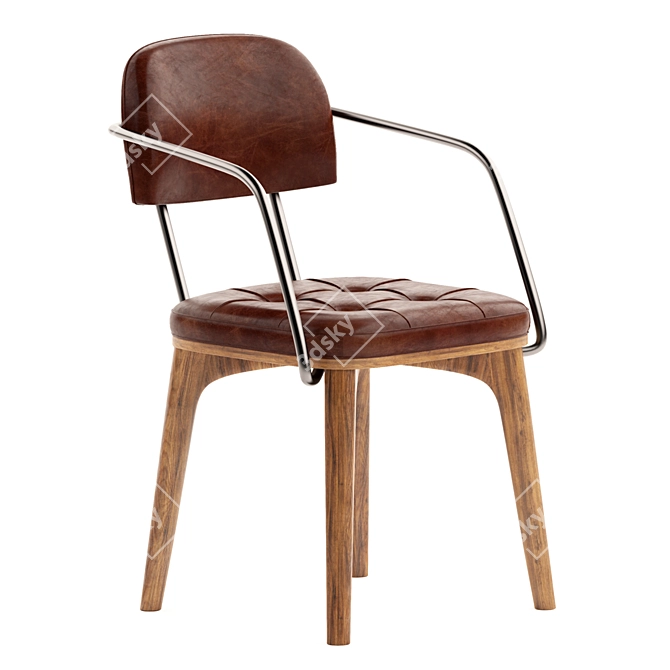 Sleek All-Purpose Dining Chair 3D model image 1