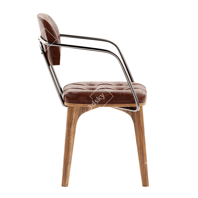 Sleek All-Purpose Dining Chair 3D model image 2