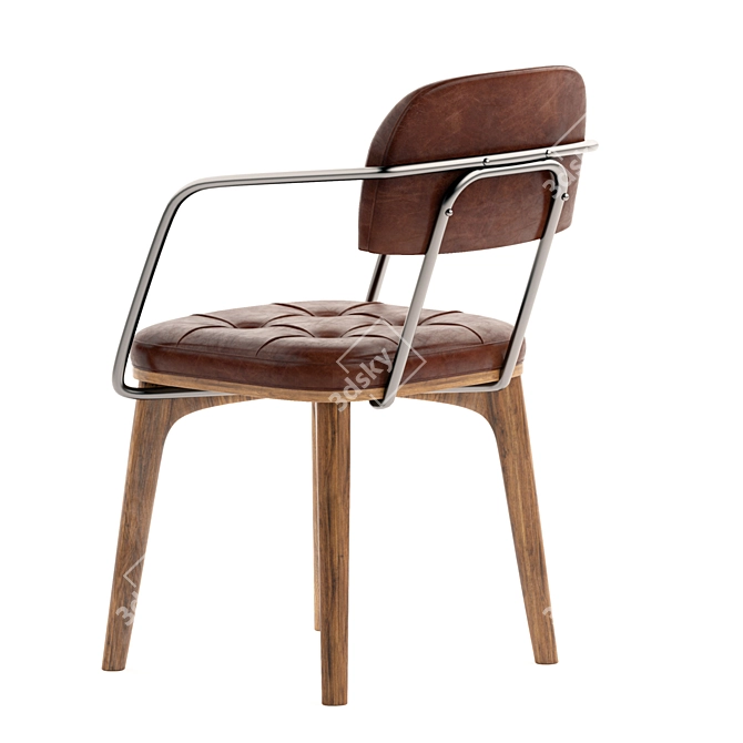 Sleek All-Purpose Dining Chair 3D model image 3