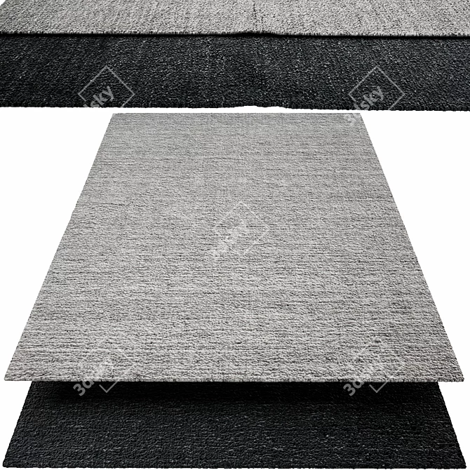 Handwoven Paolo Performance Rug 3D model image 1