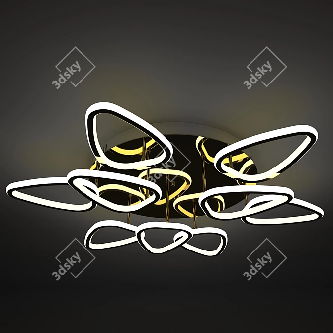 Baltic Style Florina LED Chandelier 3D model image 2