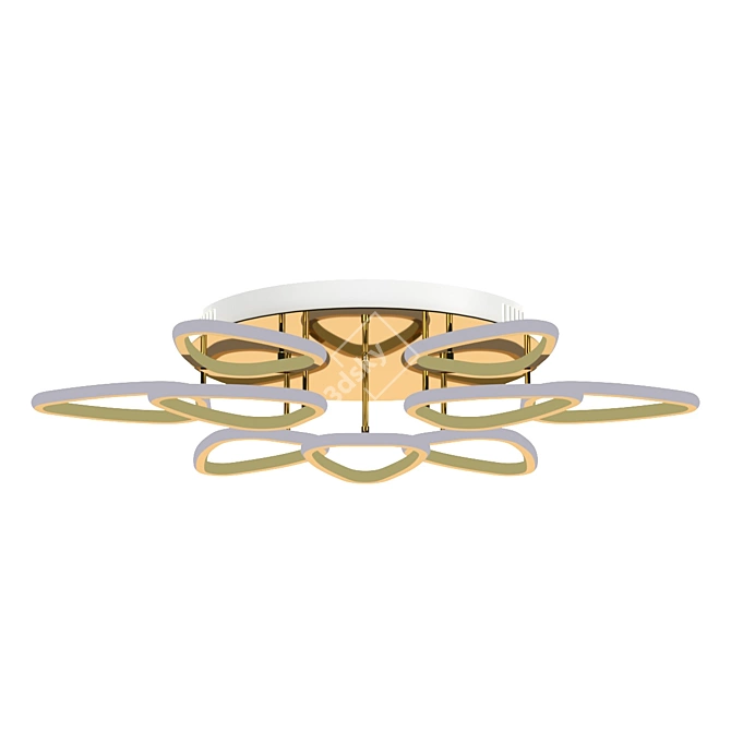 Baltic Style Florina LED Chandelier 3D model image 5