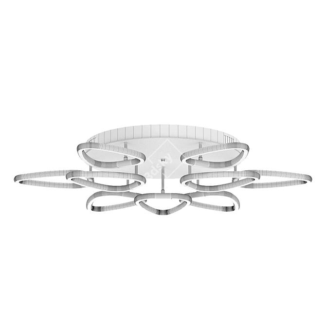 Baltic Style Florina LED Chandelier 3D model image 7