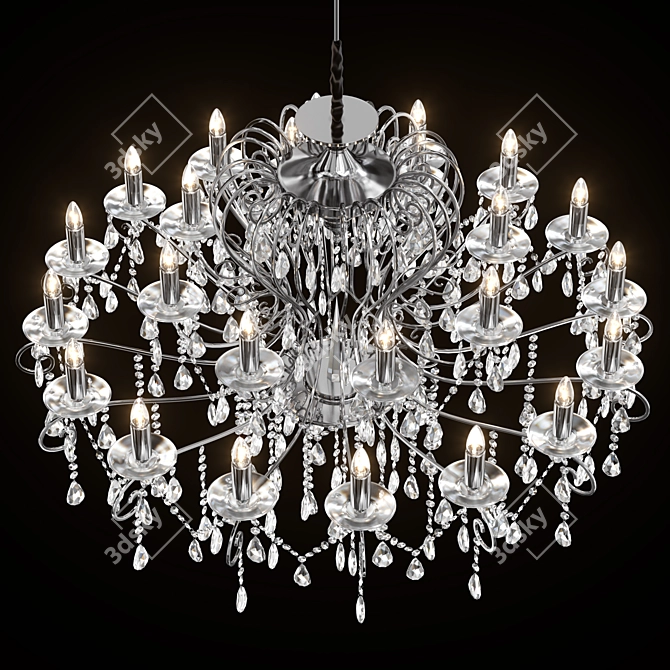 Luxury Chiaro Suzanne Chandelier 3D model image 4