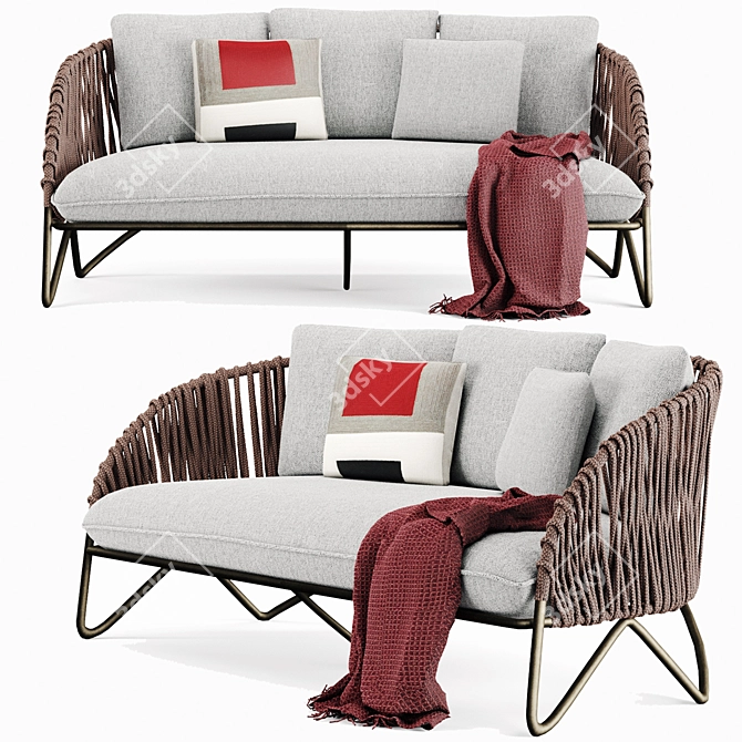 Stylish Branzie Sofa for Indoor and Outdoor Use 3D model image 1
