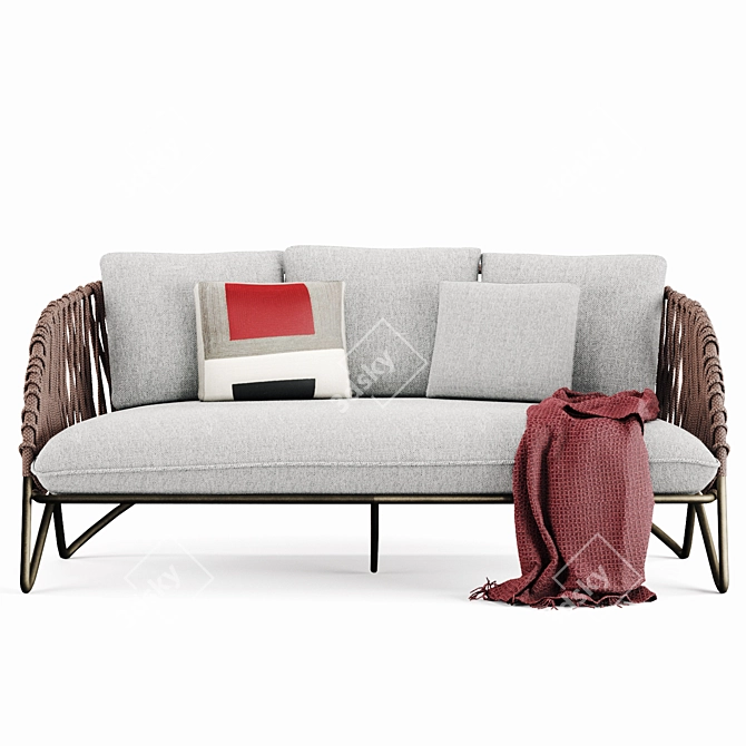 Stylish Branzie Sofa for Indoor and Outdoor Use 3D model image 3