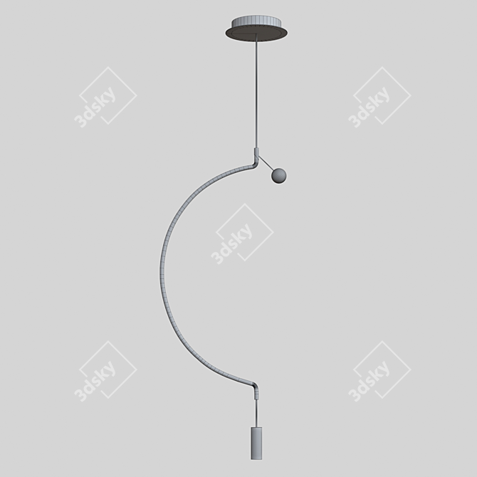 Luxe Liaison M1 Pendant Lamp 3D model image 3