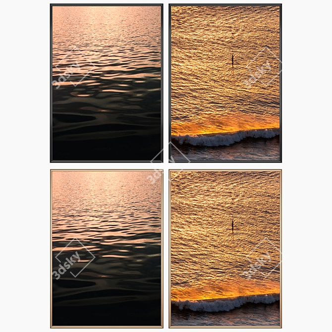 Elegant Wall Art Set 3D model image 2