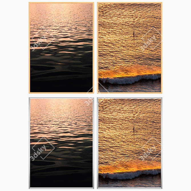 Elegant Wall Art Set 3D model image 3