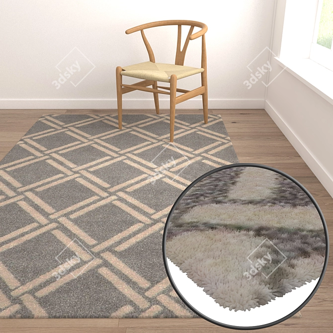 Luxury Carpets Set 3D model image 5