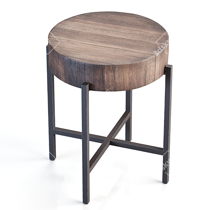 Rustic Reclaimed Wood Tables - Fargo Collection 3D model image 3