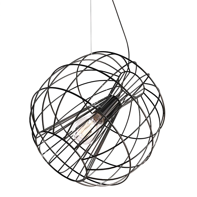 Elegant Marl Pendant Light 3D model image 3