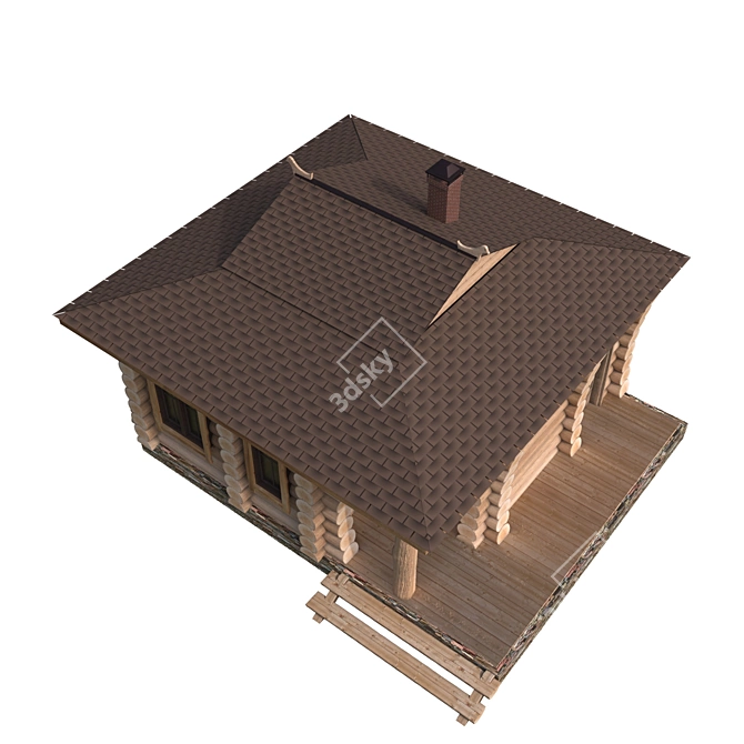Enchanting Sauna Retreat 3D model image 4