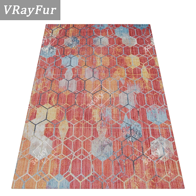 Luxury Carpet Set: High-Quality Textures for Versatile Perspectives 3D model image 2