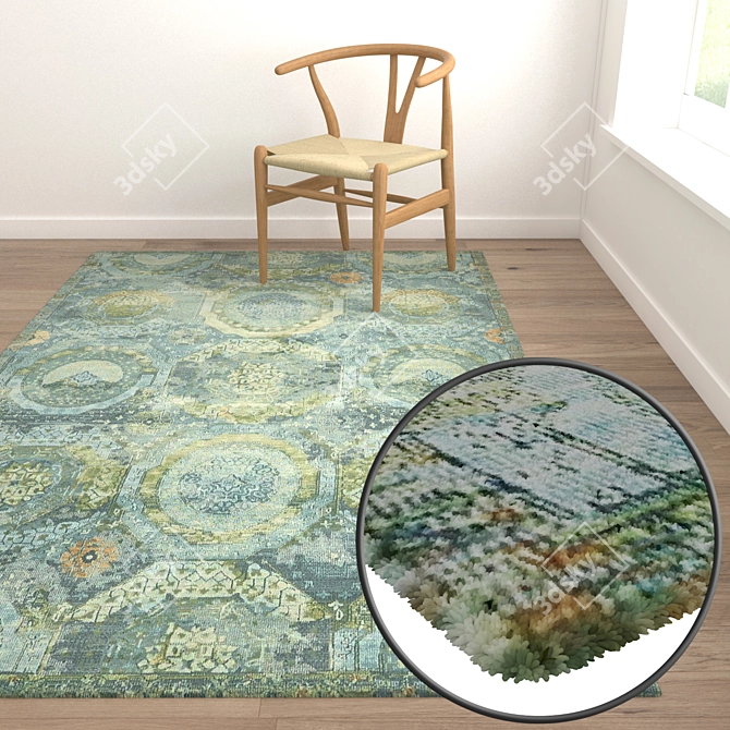 Luxury Carpets Set 3D model image 5