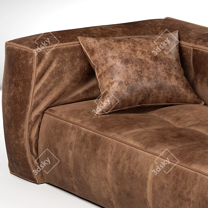 Vintage Leather Copa Sofa 3D model image 2