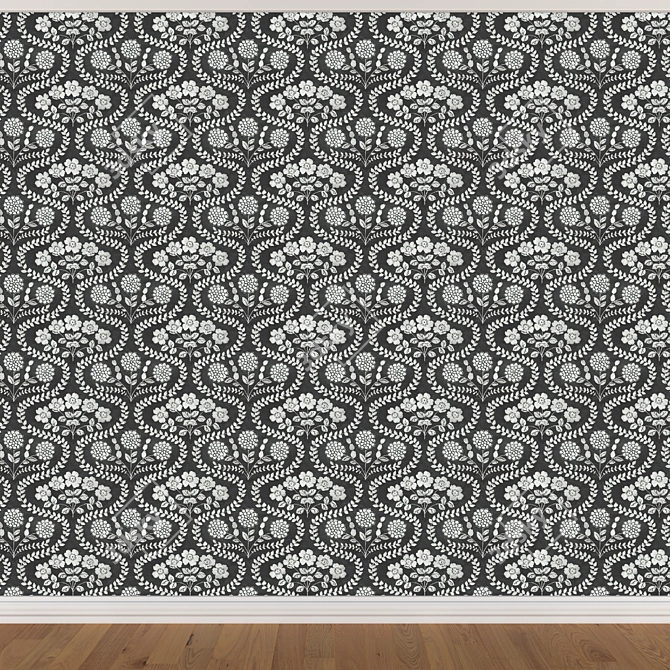 Title: Seamless Wallpaper Set with 3 Textures 3D model image 2