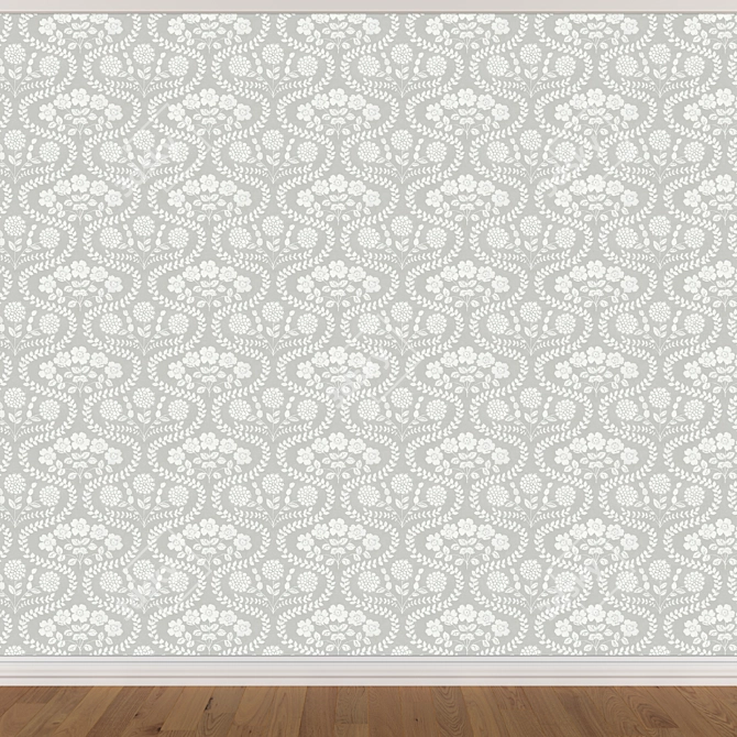 Title: Seamless Wallpaper Set with 3 Textures 3D model image 3