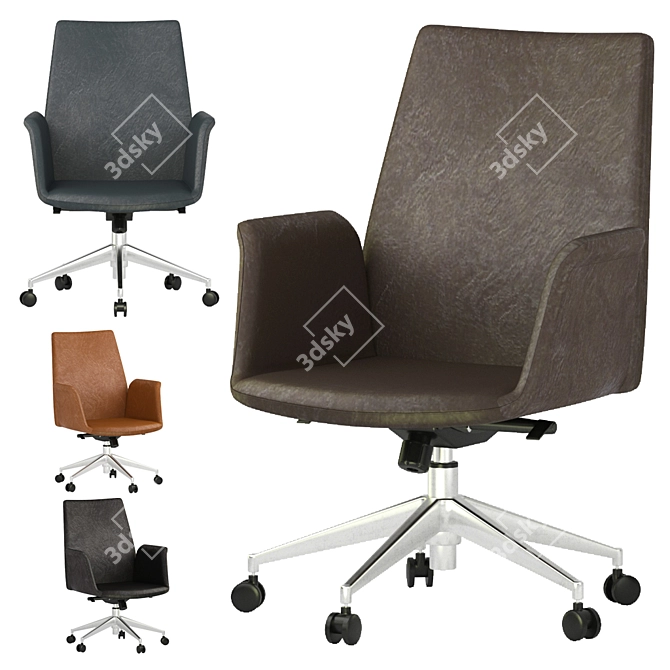 Modern Office Chair Collection 3D model image 3