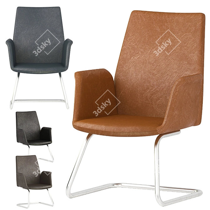 Modern Office Chair Collection 3D model image 4