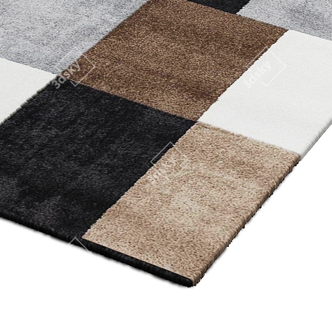 Modern Interior Rugs 3D model image 2