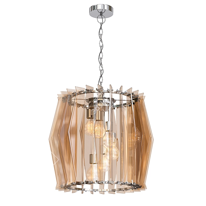 Elegant Twist Chandelier 3D model image 1