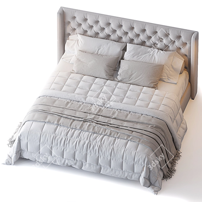 Adler Bed - Elegant Restoration 3D model image 2