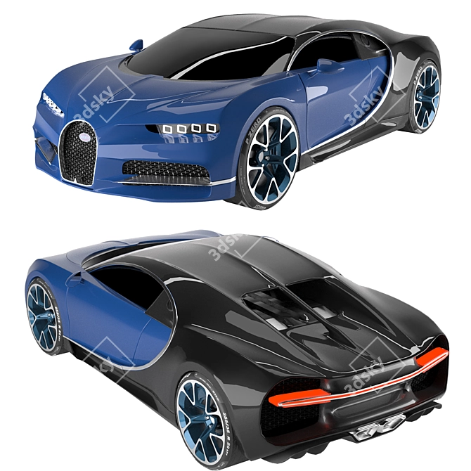 Superior Low Poly Car Collection 3D model image 2