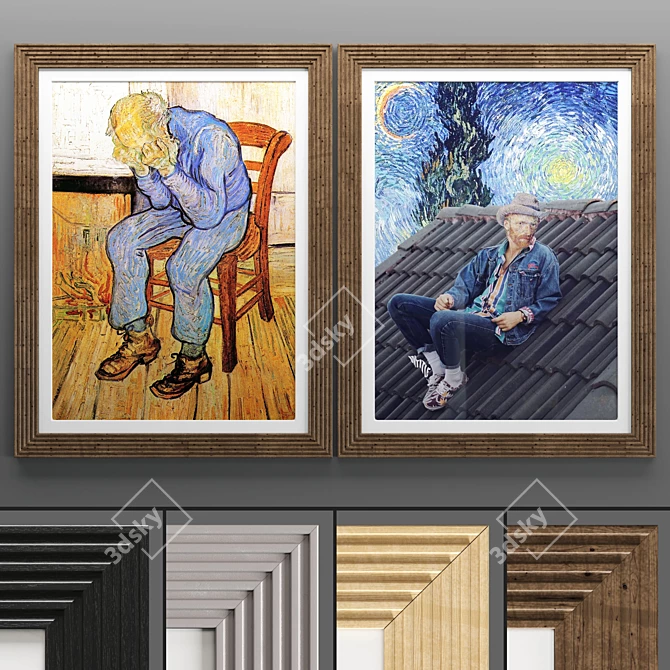 Art Frame 616: Modern 50x70cm Frames 3D model image 1