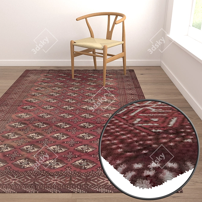 Title: Luxury Collection of 3D Carpets 3D model image 5