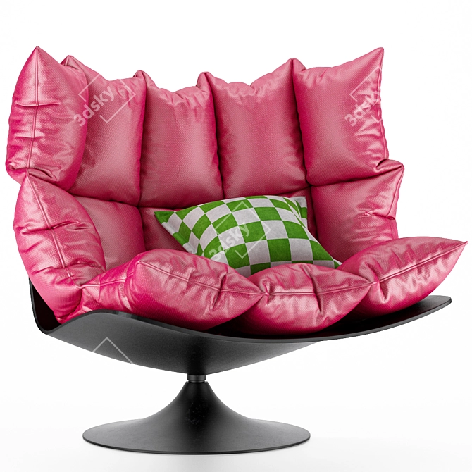 Premium Cushion Chair 3D model image 6
