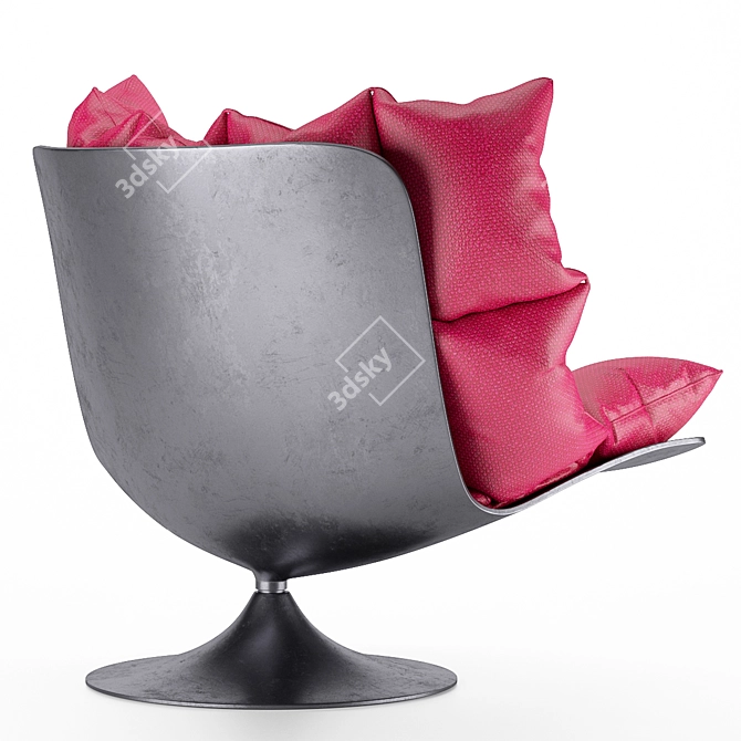 Premium Cushion Chair 3D model image 11