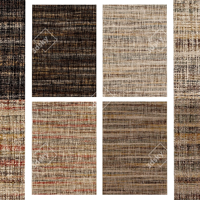 Archive-Inspired Rug Collection 3D model image 1