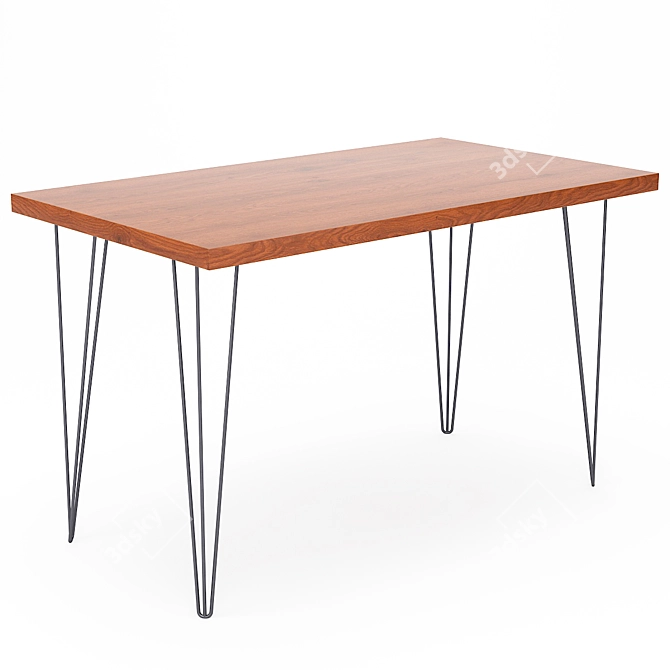 Modern Bar Table & Stool Set 3D model image 3