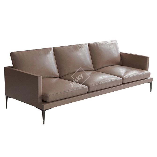 Segno Sofa: Luxurious Comfort 3D model image 2