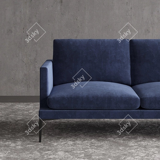 Segno Sofa: Luxurious Comfort 3D model image 3