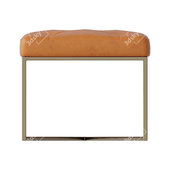 Elegant Leather Ottoman: Julianne 3D model image 3