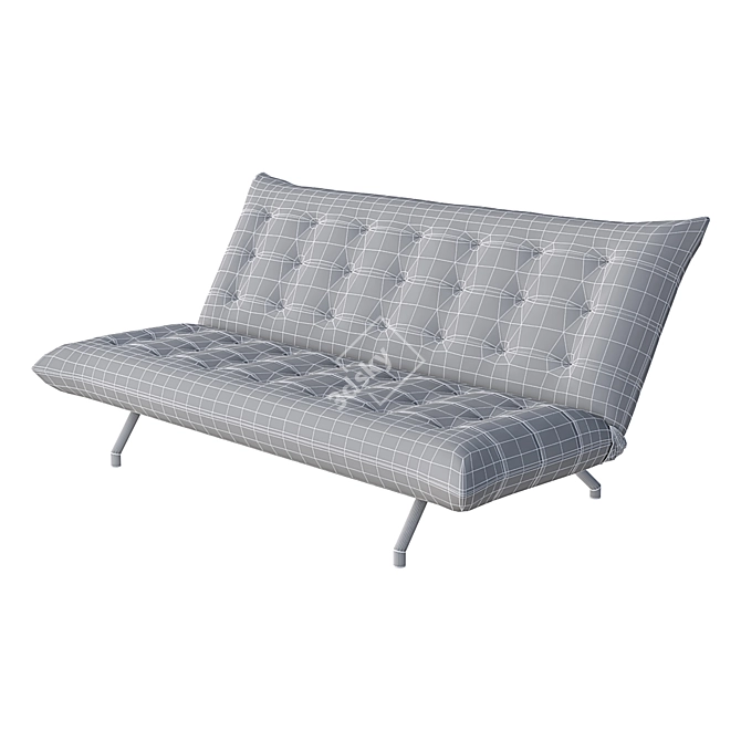Versatile Sofa Bed with Meshsmooth Modifier 3D model image 4