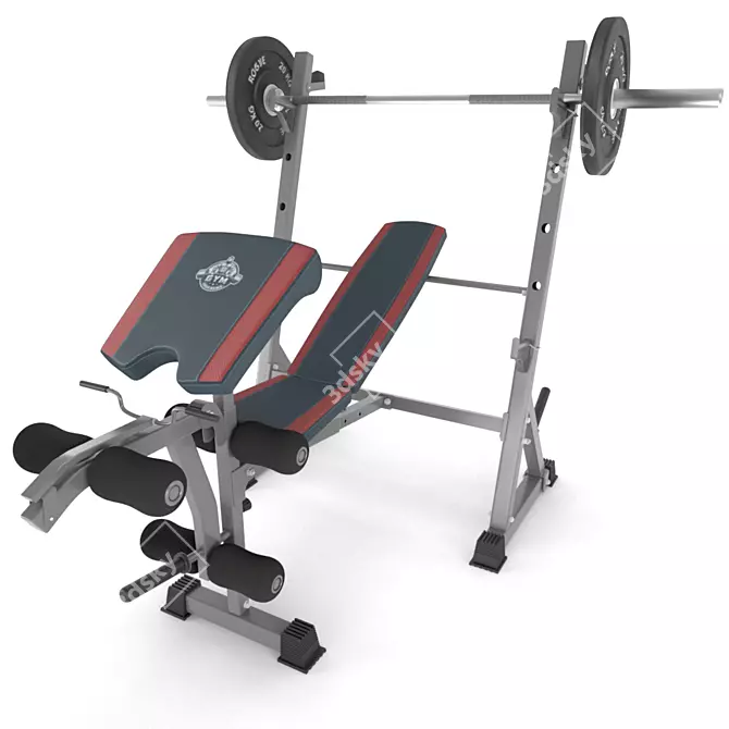 Ultimate Chest Press Machine 3D model image 3