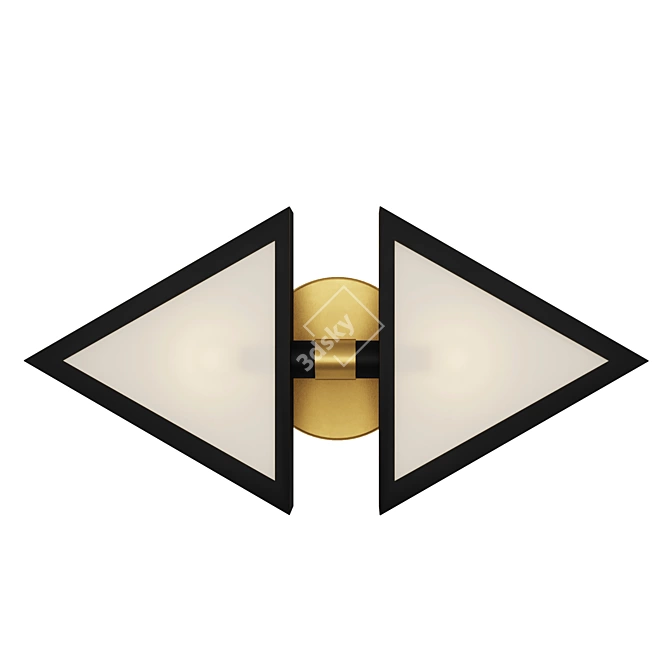 Elegant Trevi Sconce: H: 440мм DIA: 218мм 3D model image 2