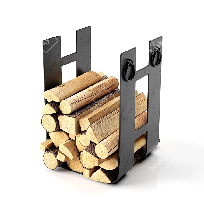 Fireside Bliss: Premium Fireplace Accessories 3D model image 2