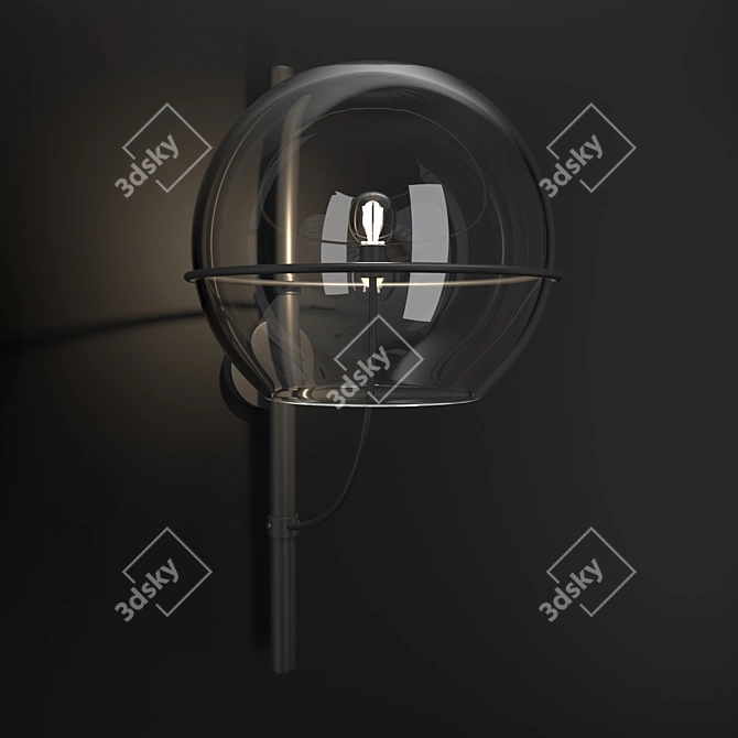 Lyndon Wall/Ceiling Light | Vico Magistretti Design 3D model image 2