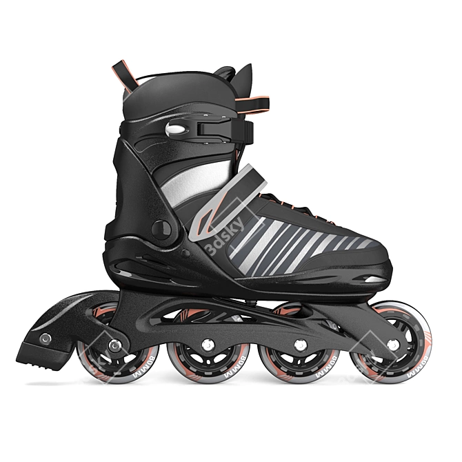 Realistic Inline Skate Model 3D model image 3