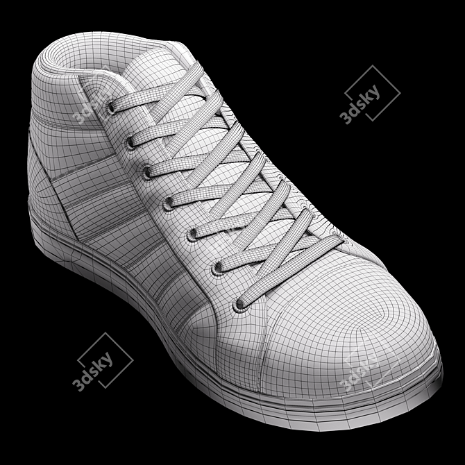 Realistic 3D Shoe Model 3D model image 5