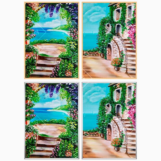 Versatile 2-Piece Wall Art Set 3D model image 3