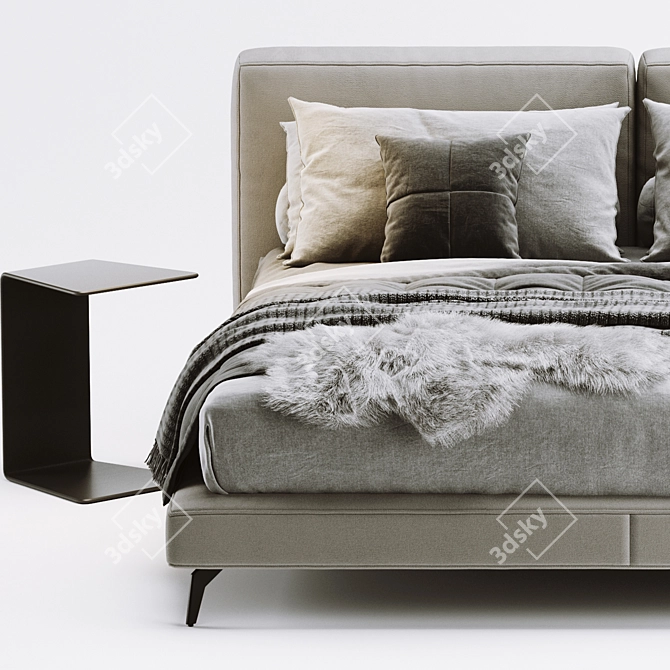 Modern Italian Design: Ditre Sound Bed 3D model image 4