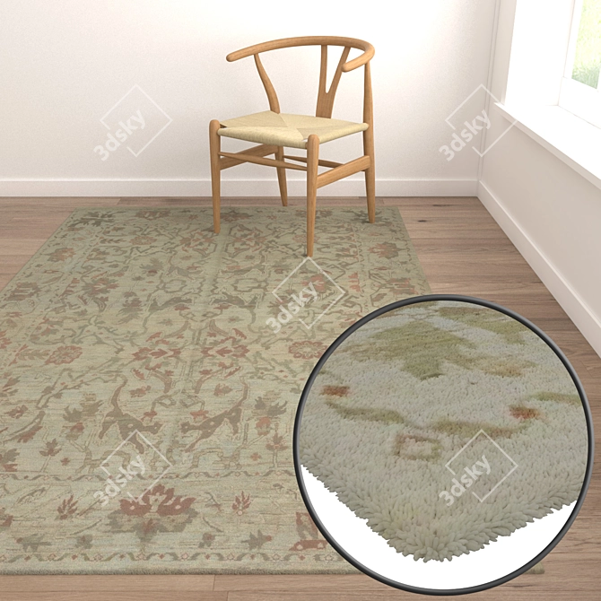 Carpets Set 1887  High-quality Textures for Close-up and Wide-angle Shots 3D model image 5